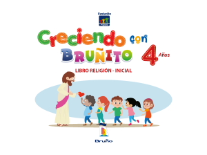 Creciendo con Bruñito 4 años (Religión) - Evolución